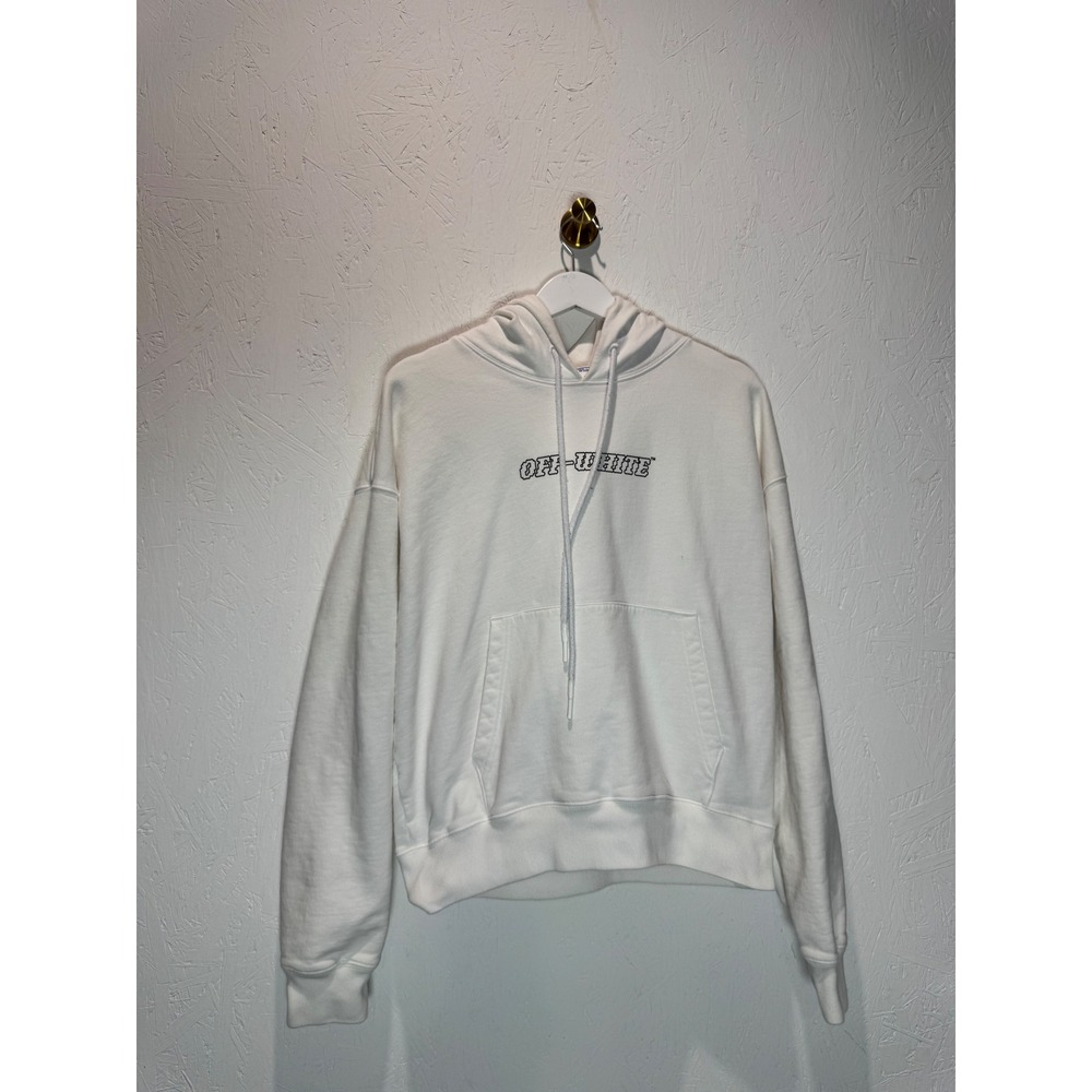 Off-White Pascal Hoodie White Mens Graphic Sweatshirt Large